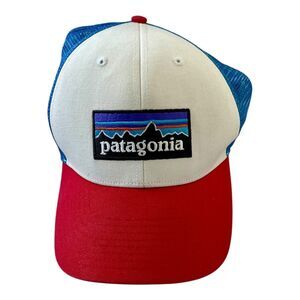 Patagonia P-6 Logo Trucker Hat Retro Snapback Mesh Back Multicolor L